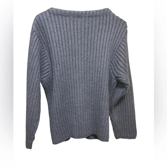 L.L. Bean‎ Vintage blue chunky knit cardigan - Picture 2 of 3